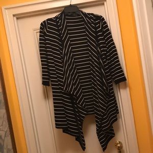 Striped hooded sweater